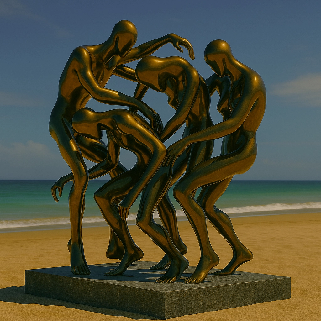 Abstract sculpture detail by VOAN