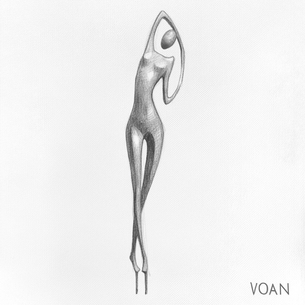 Abstract sculpture detail by VOAN